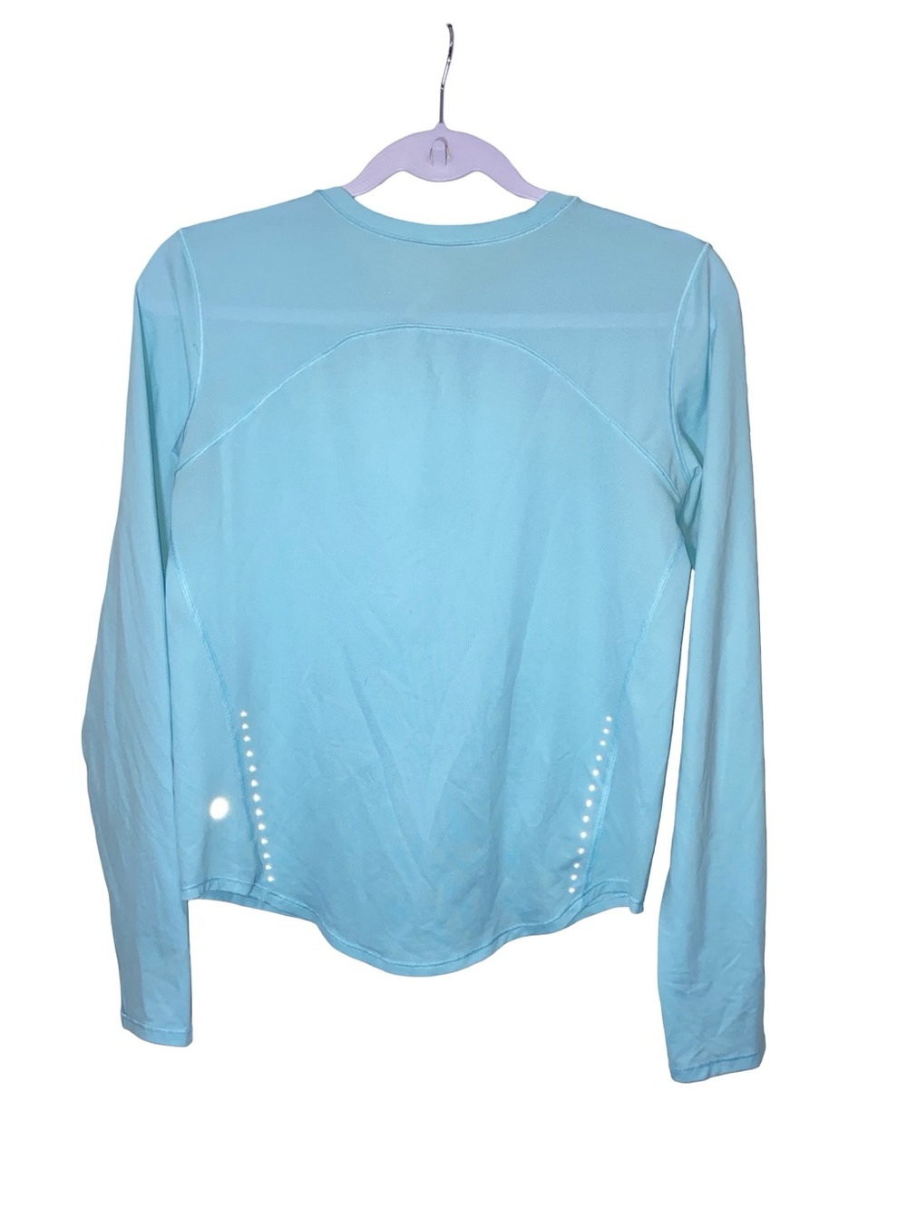 Lululemon Light Blue Long Sleeve Crewneck Workout Shirt - Size 4 - Picture 5 of 6